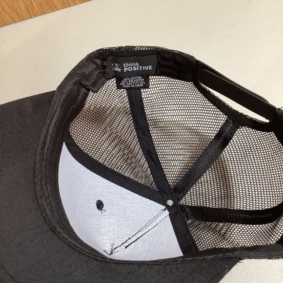 Think Positive Trucker SnapBack Mesh Hat Cap - Picture 3 of 4